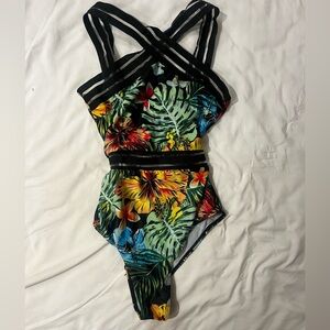 Tropical Floral One-Piece Swimsuit